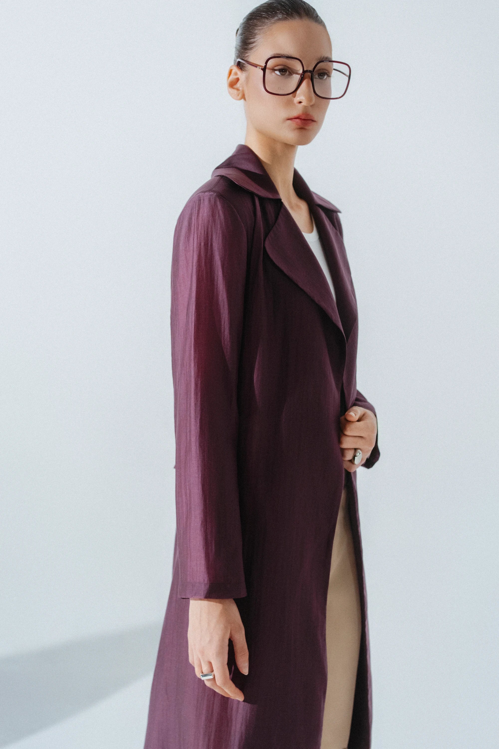 Julia Longline Sheer Coat
