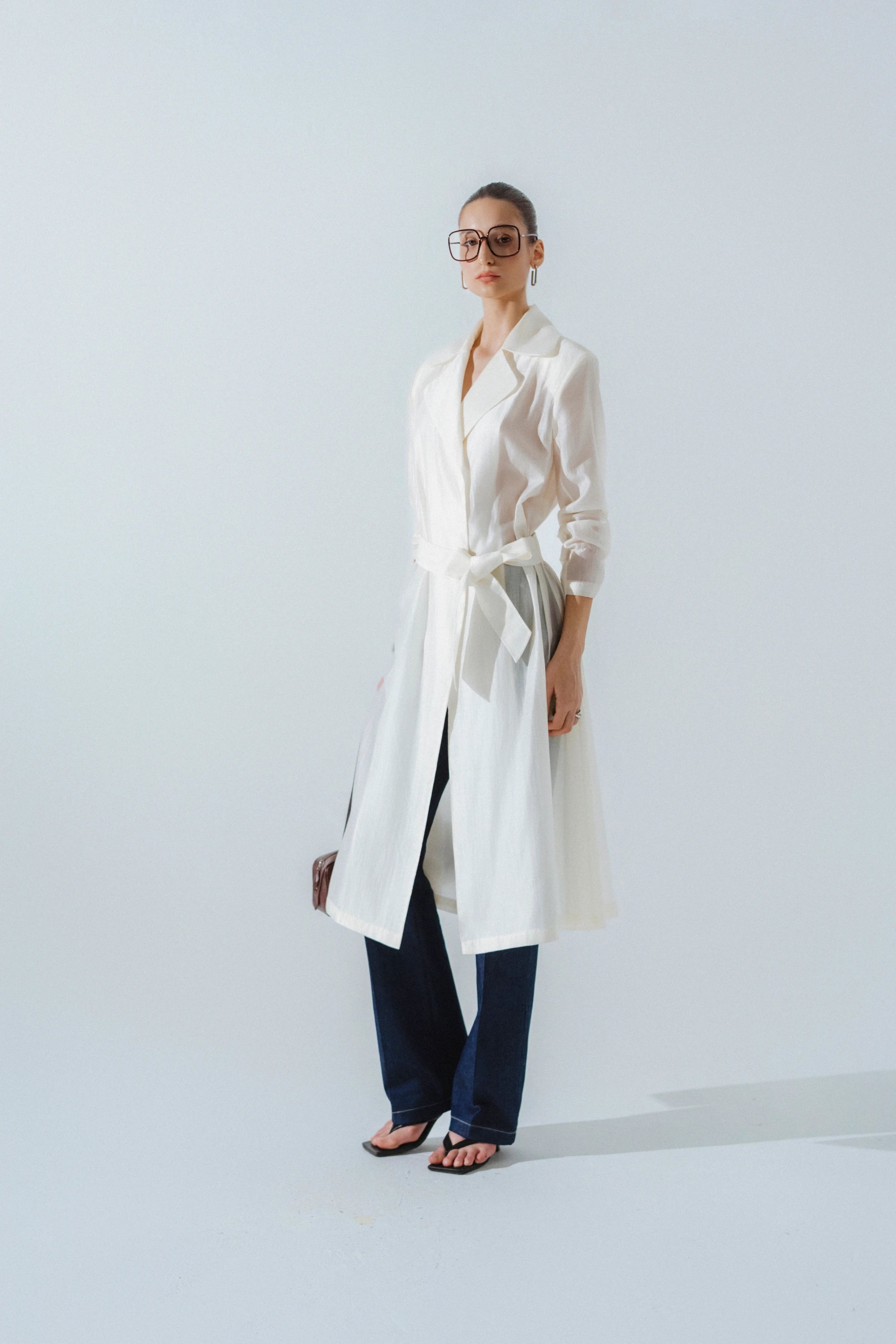 Julia Longline Sheer Coat