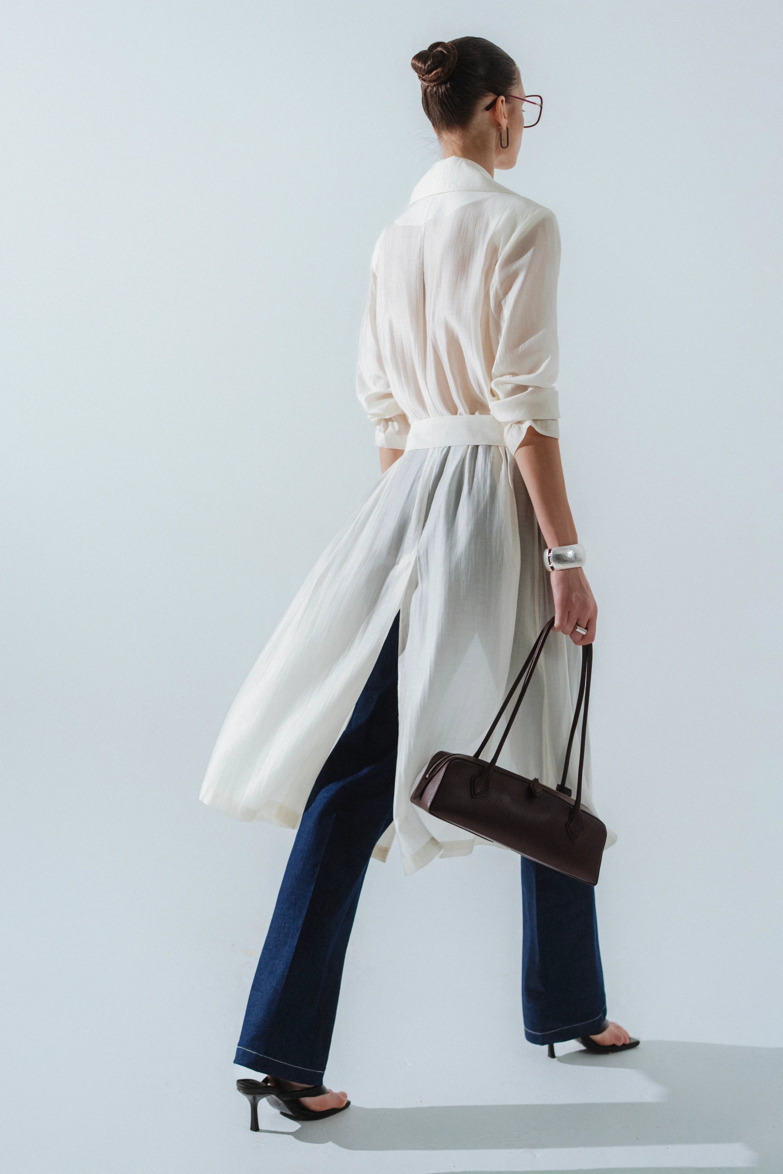 Julia Longline Sheer Coat