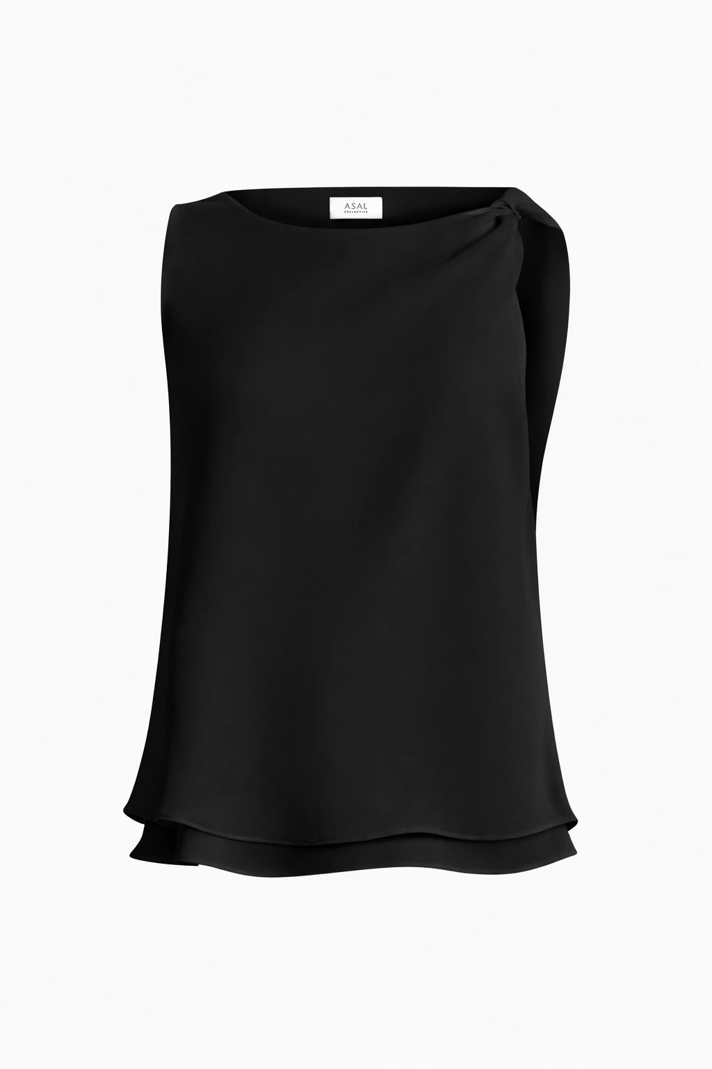 Cora Asymmetric Silk Top