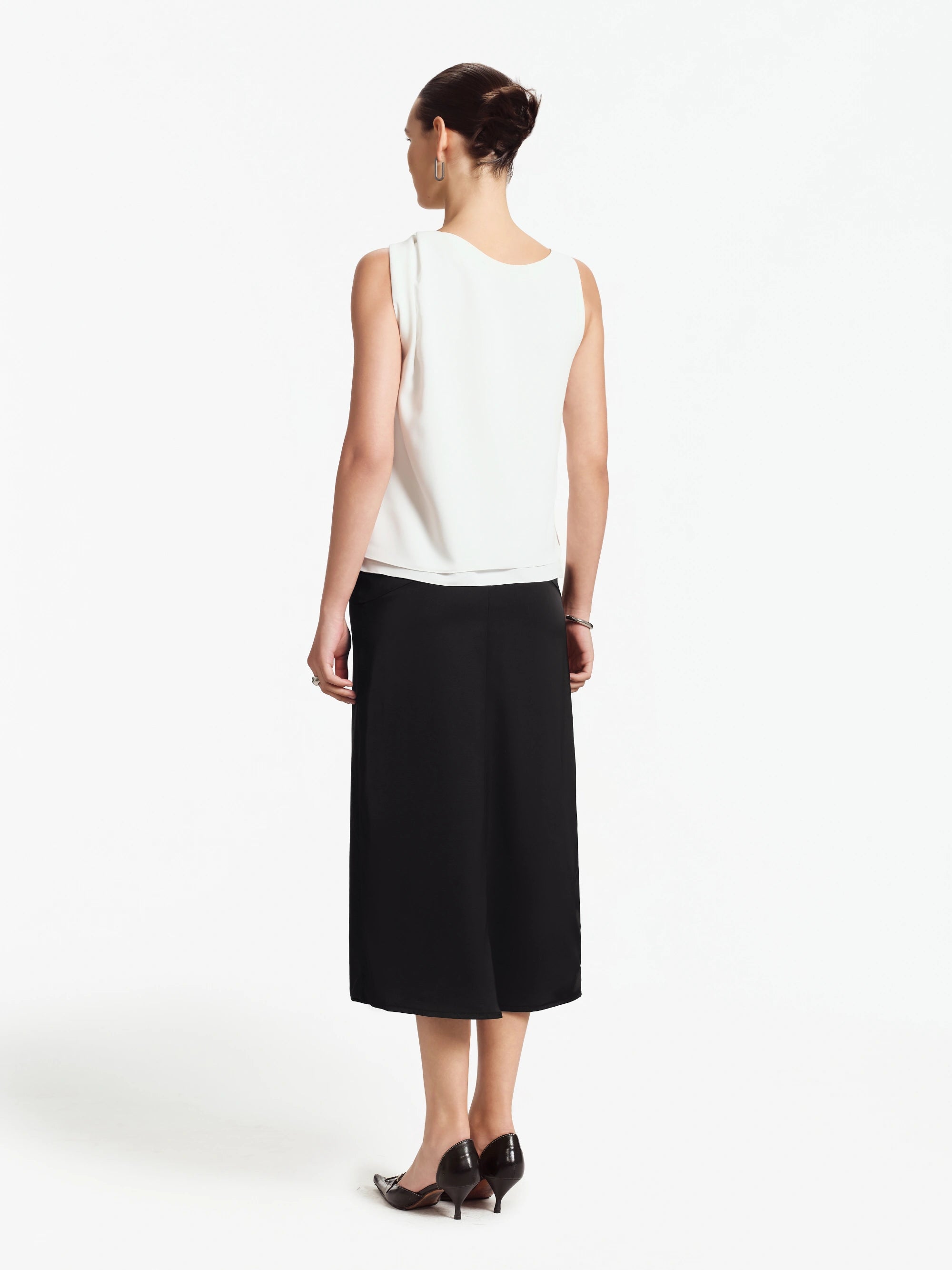 Cora Asymmetric Silk Top