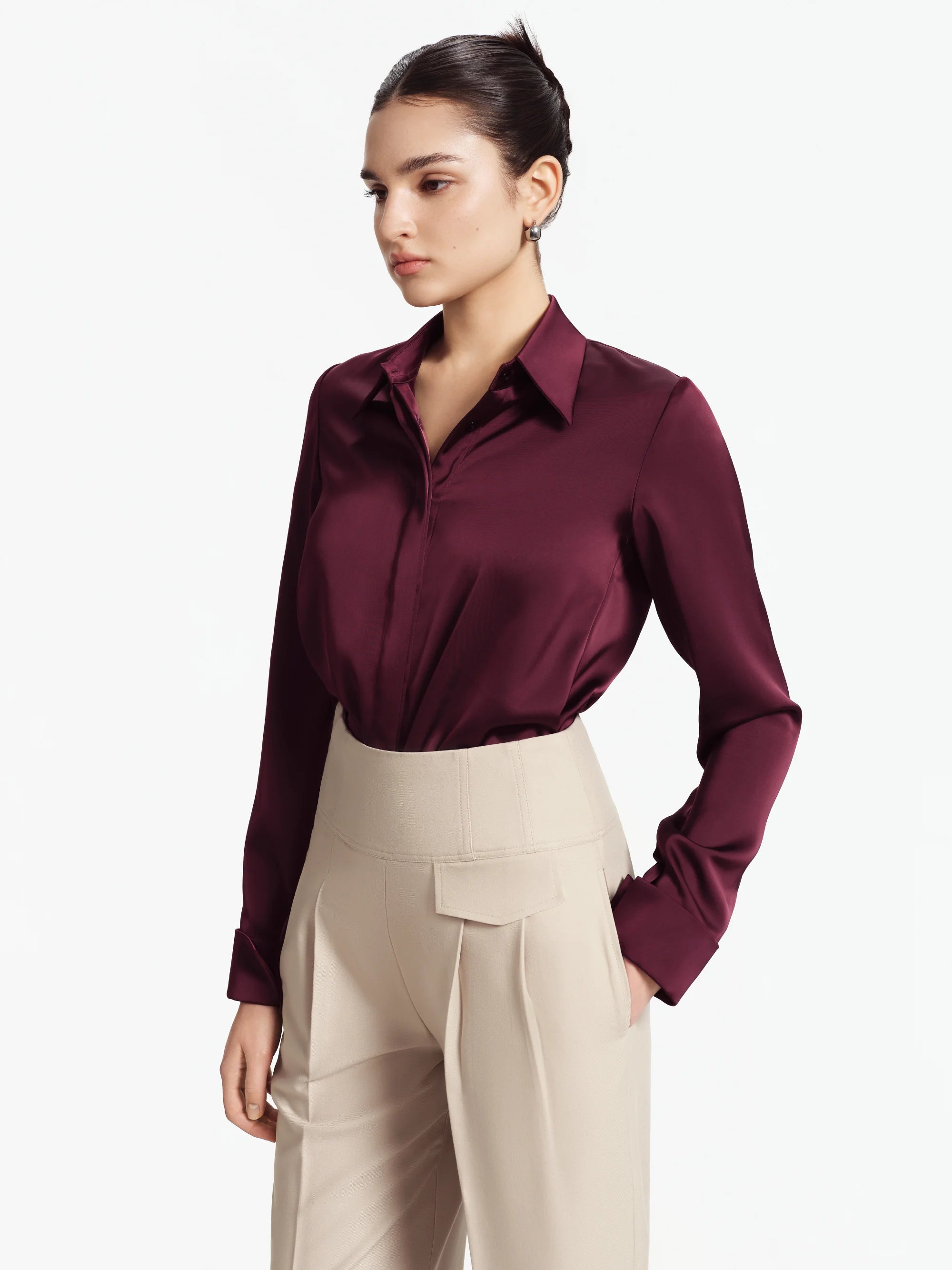 Luna High-Rise Wide-Leg Trousers