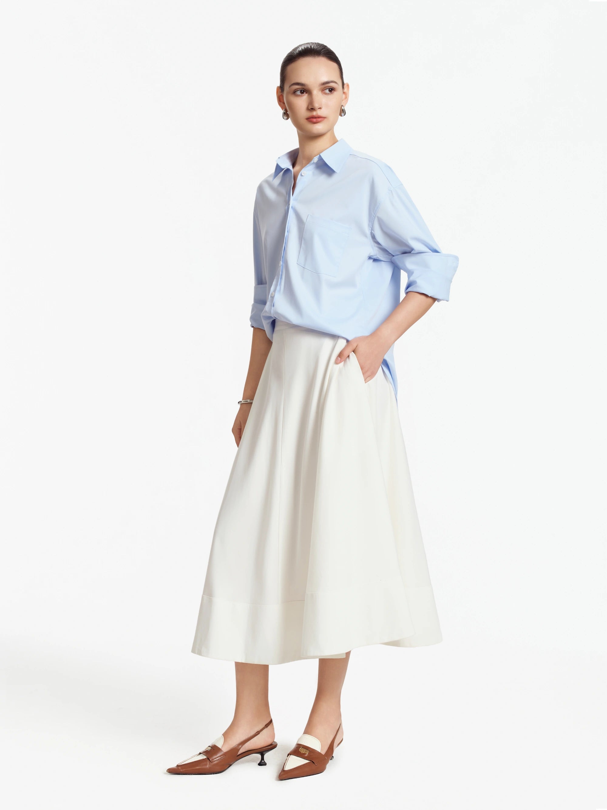 ROWAN Oversized Cotton Bamboo Shirt