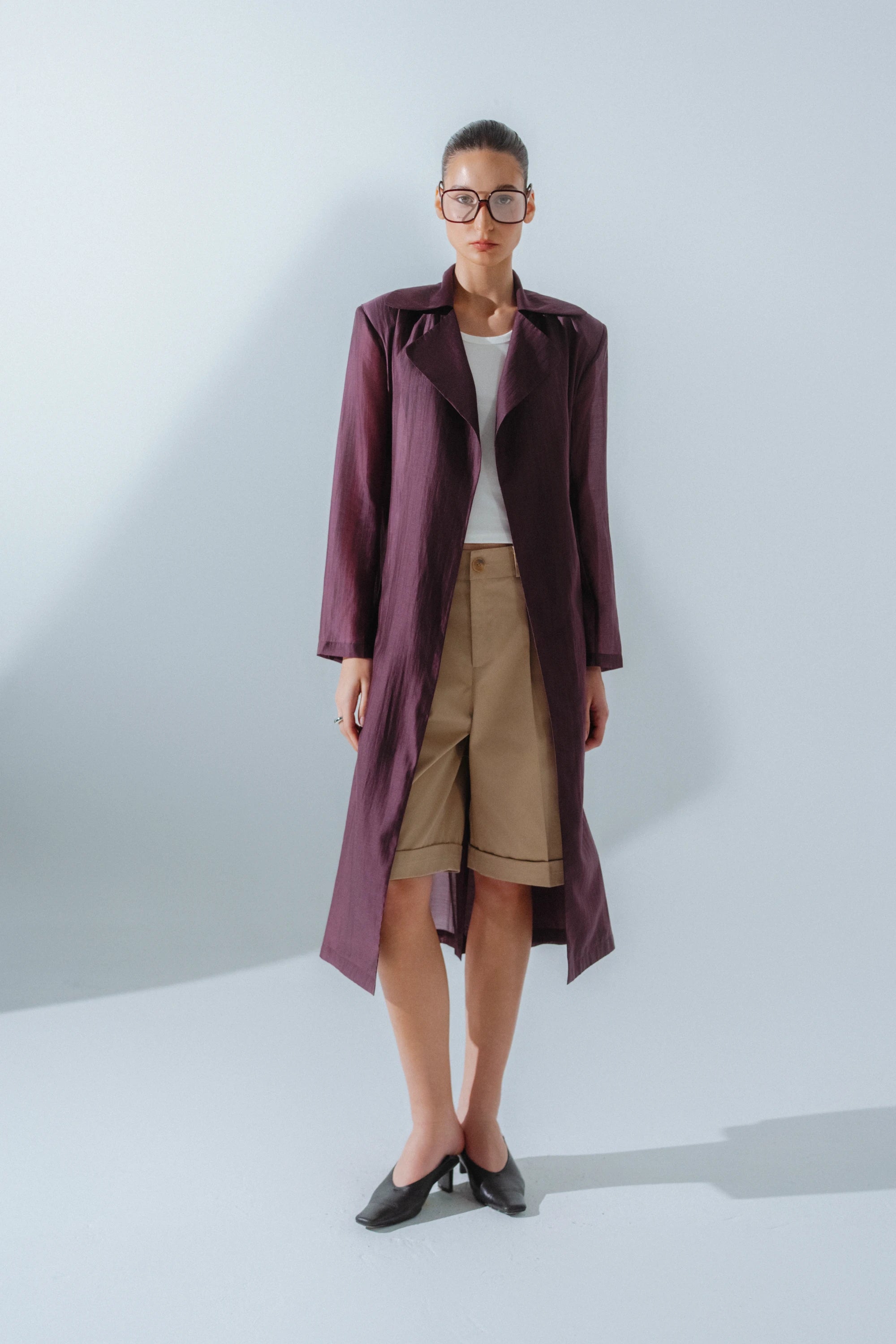 Julia Longline Sheer Coat
