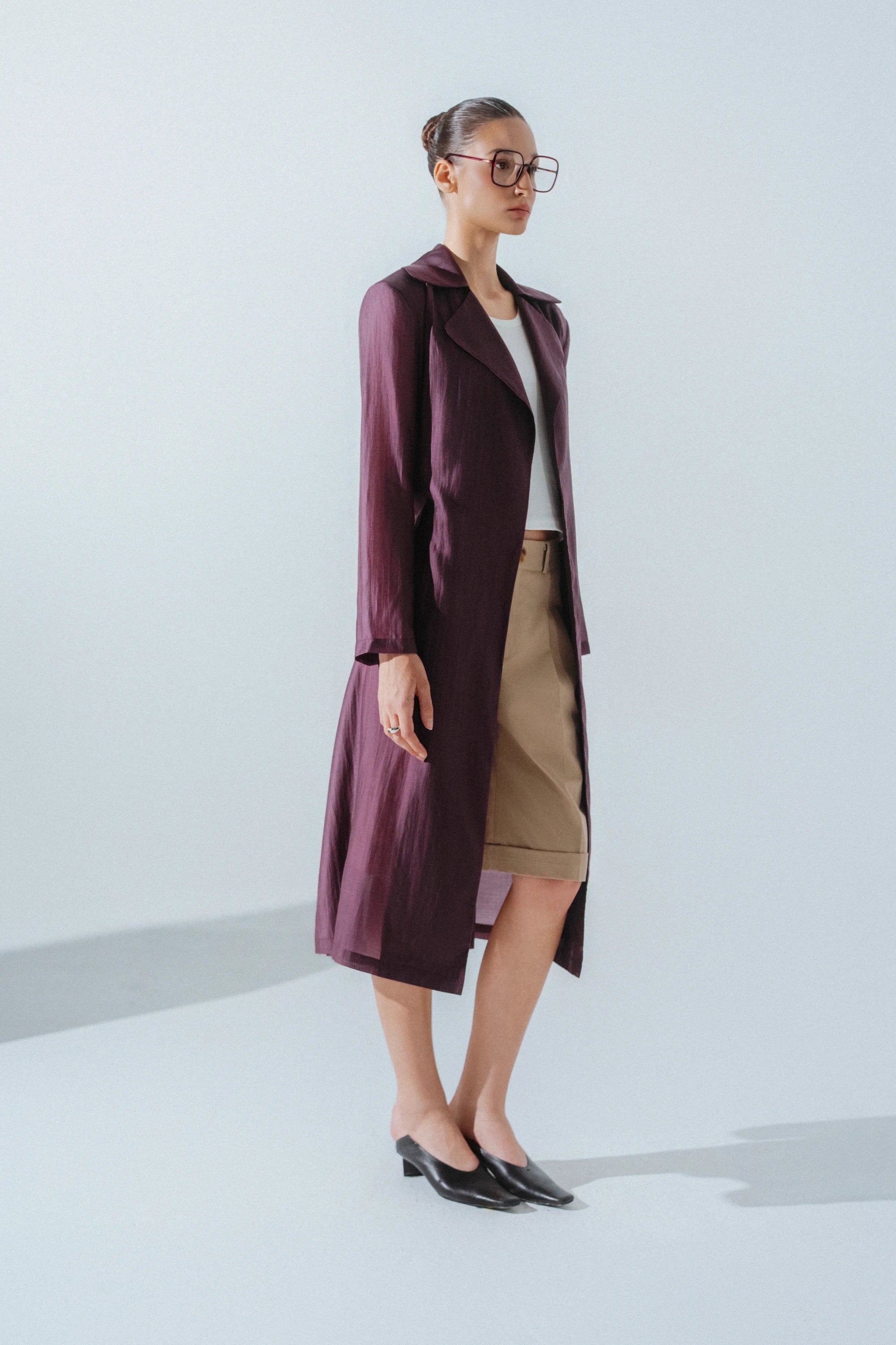 Julia Longline Sheer Coat