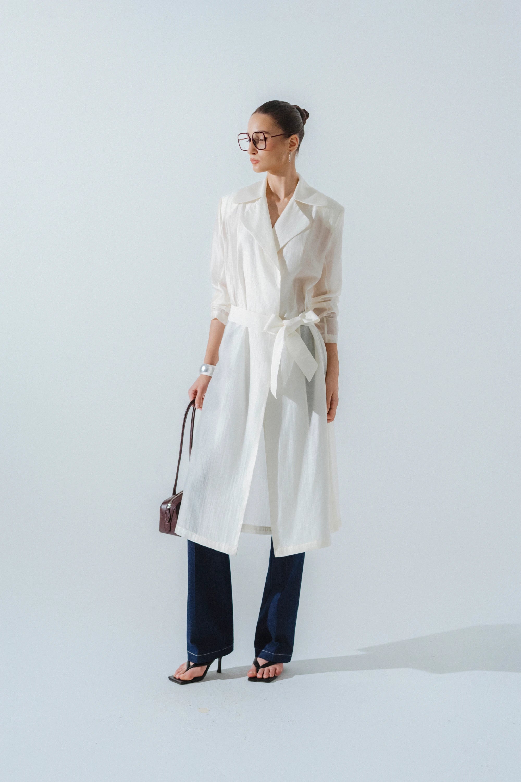 Julia Longline Sheer Coat