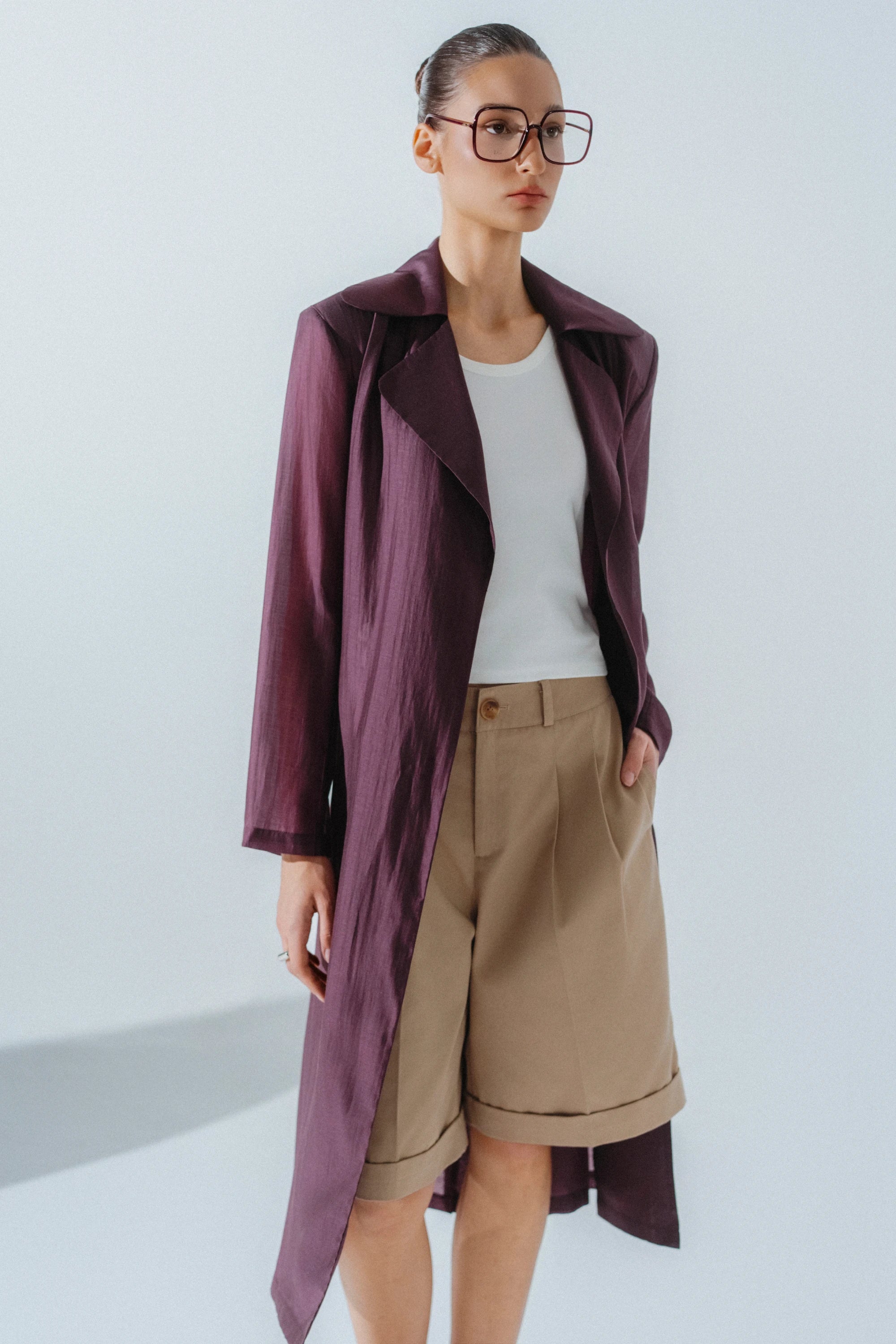 Julia Longline Sheer Coat