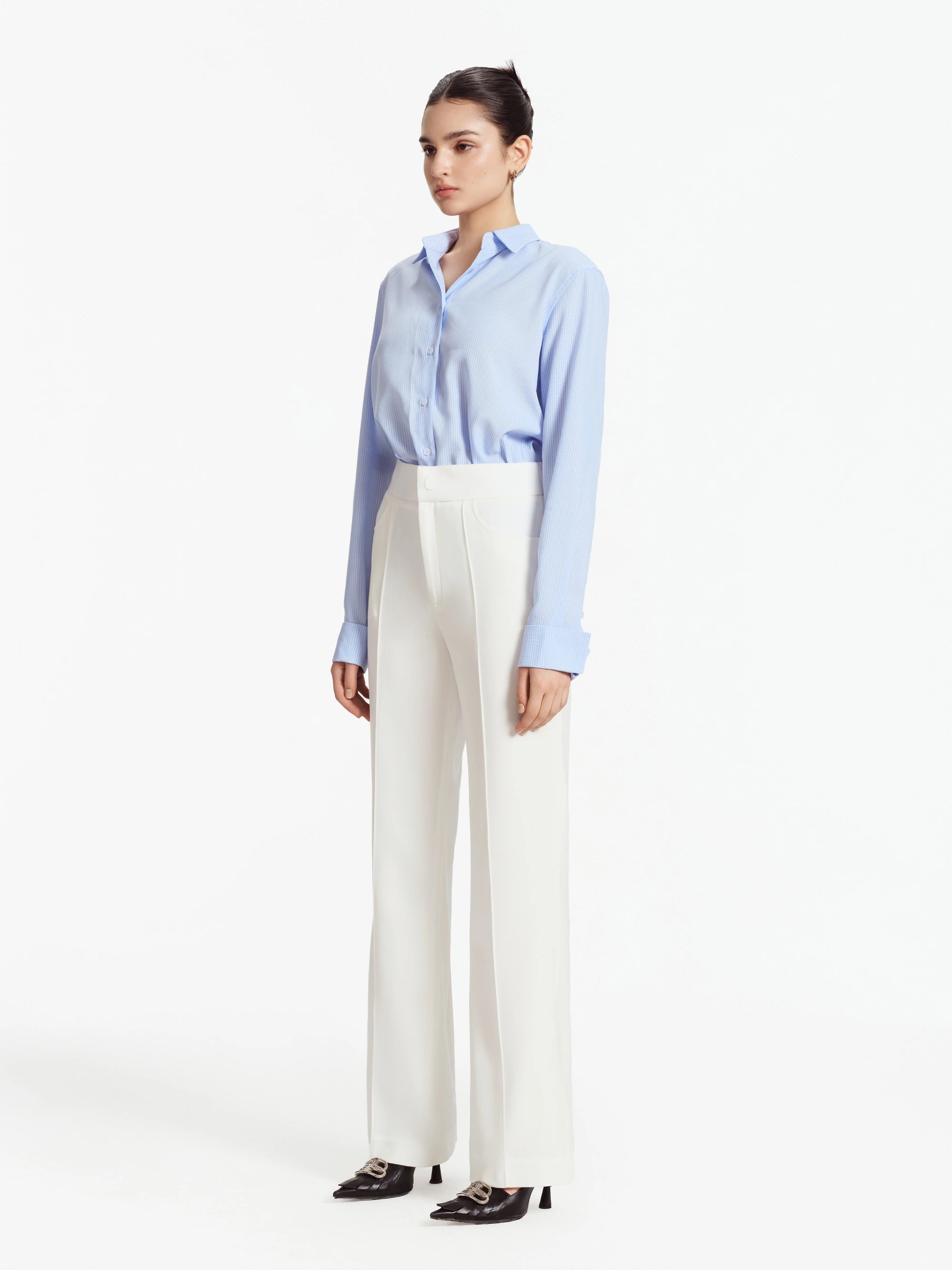 Asal tailored button-up shirt (Powder Blue)