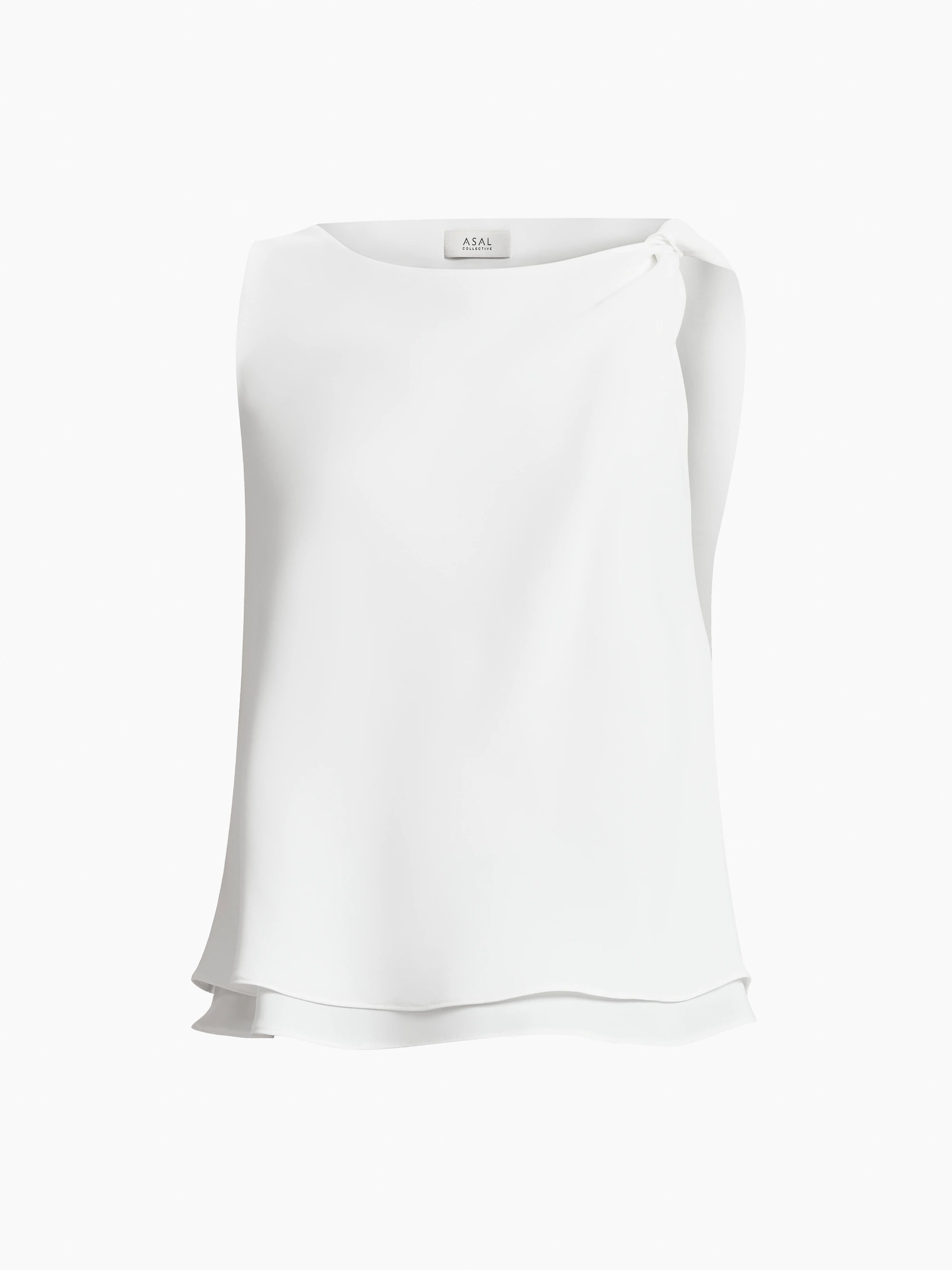 Cora Asymmetric Silk Top