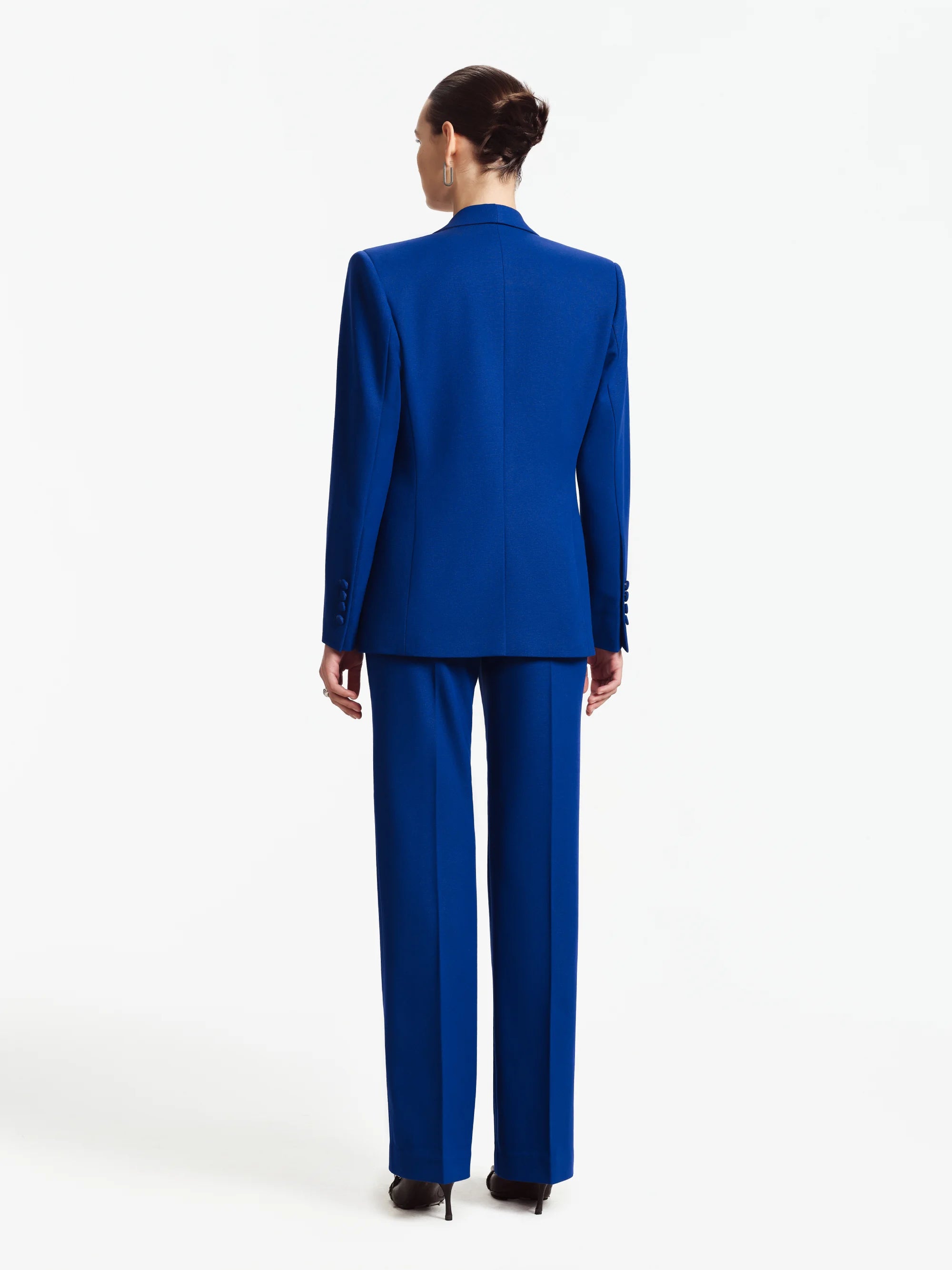 Nina Tailored Straight Pants (Cobalt Blue)