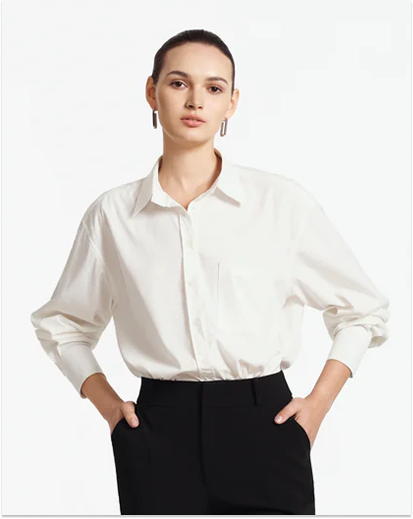 ROWAN Oversized Cotton Bamboo Shirt